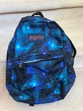 Jansport Blue Galaxy Print Backpack